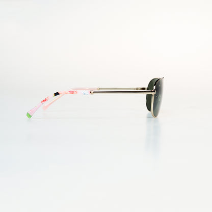 Smoke Green Metal Sunglasses | GMGeyewear GS83M1020