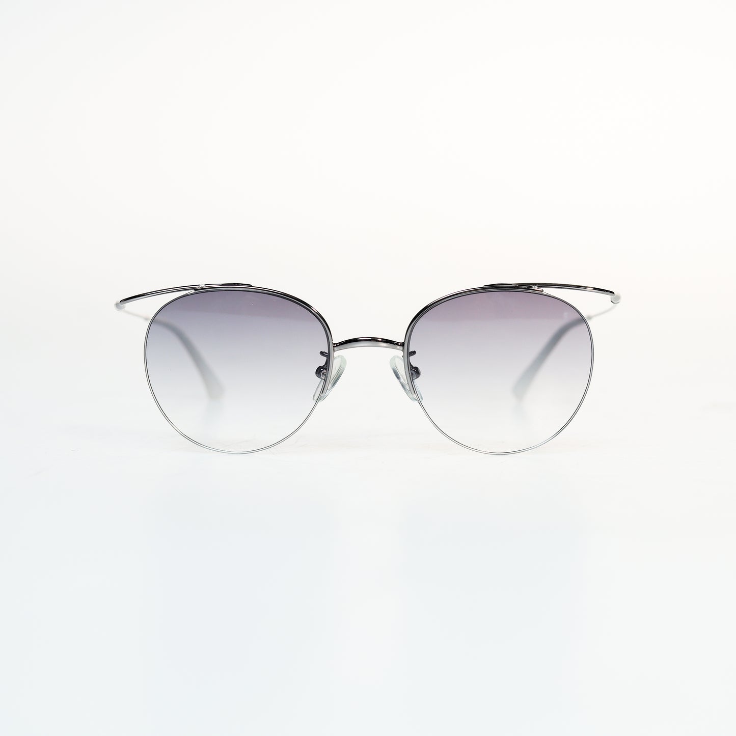 Simple Half Frame Oval Titanium Sunglasses | GMGeyewear Coquelicot2 GS83T1030