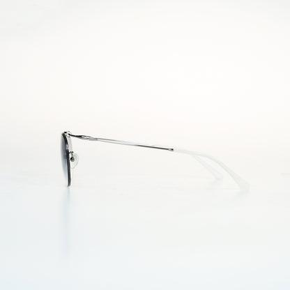 Simple Half Frame Oval Titanium Sunglasses | GMGeyewear Coquelicot2 GS83T1030
