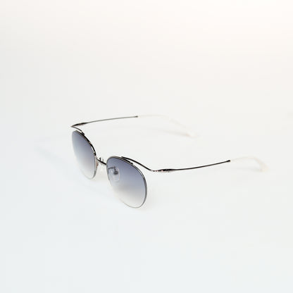 Simple Half Frame Oval Titanium Sunglasses | GMGeyewear Coquelicot2 GS83T1030