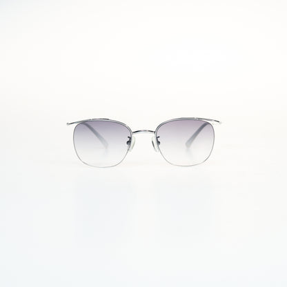 Simple Half Frame Square Titanium Sunglasses | GMGeyewear Iris 2 GS83T1036